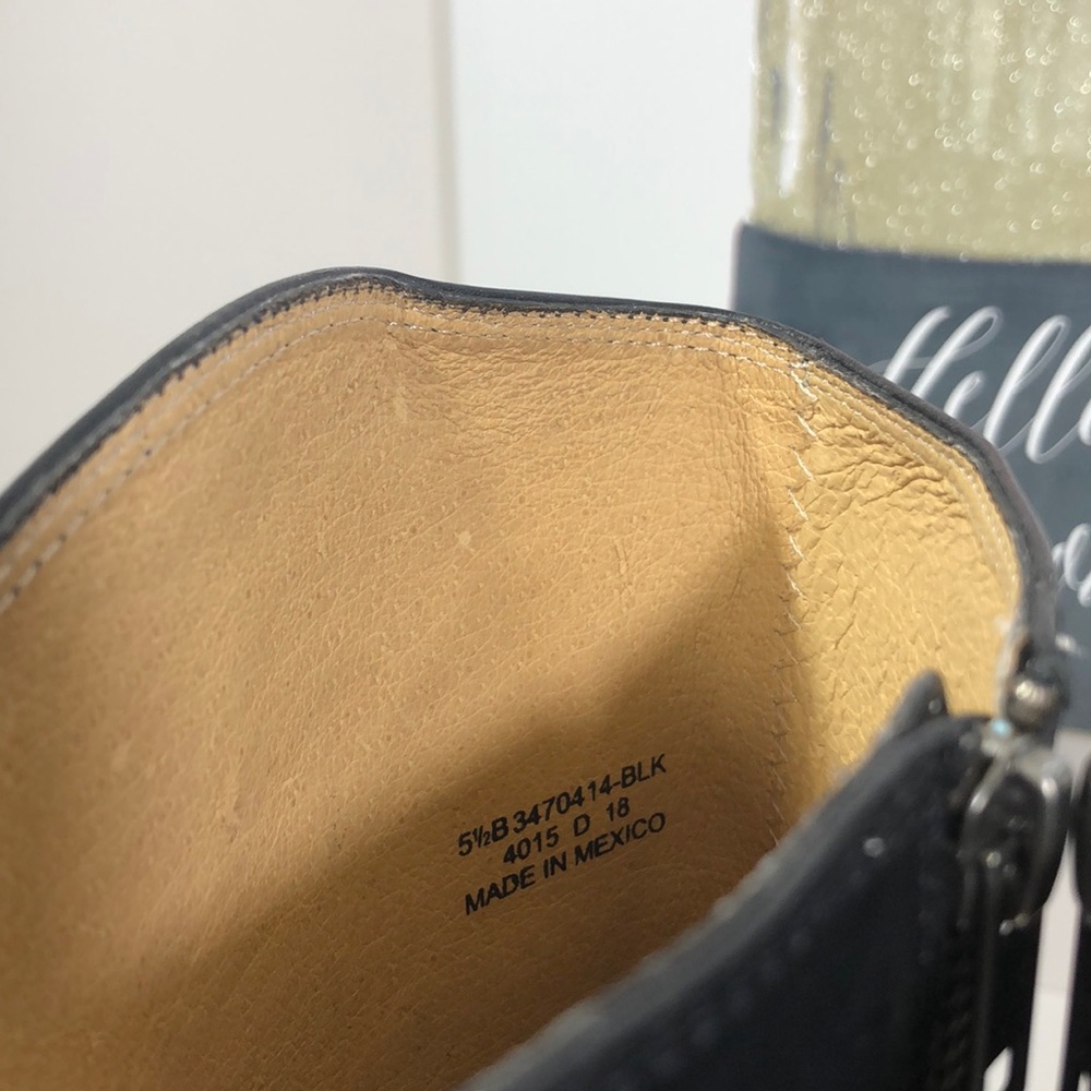Frye Melissa Harness Inside Zip Black Boots - Picture 8 of 8
